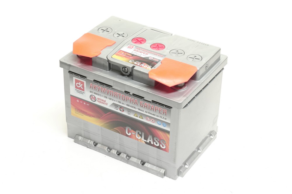 Акумулятор 60Ah-12v C-CLASS ДОРОЖНЯ КАРТА (242x175x190),L,EN480